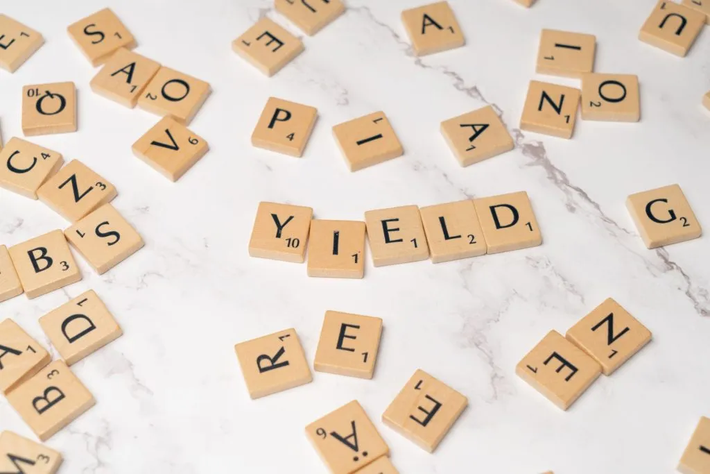 Scrabble YIELD rendement investissement