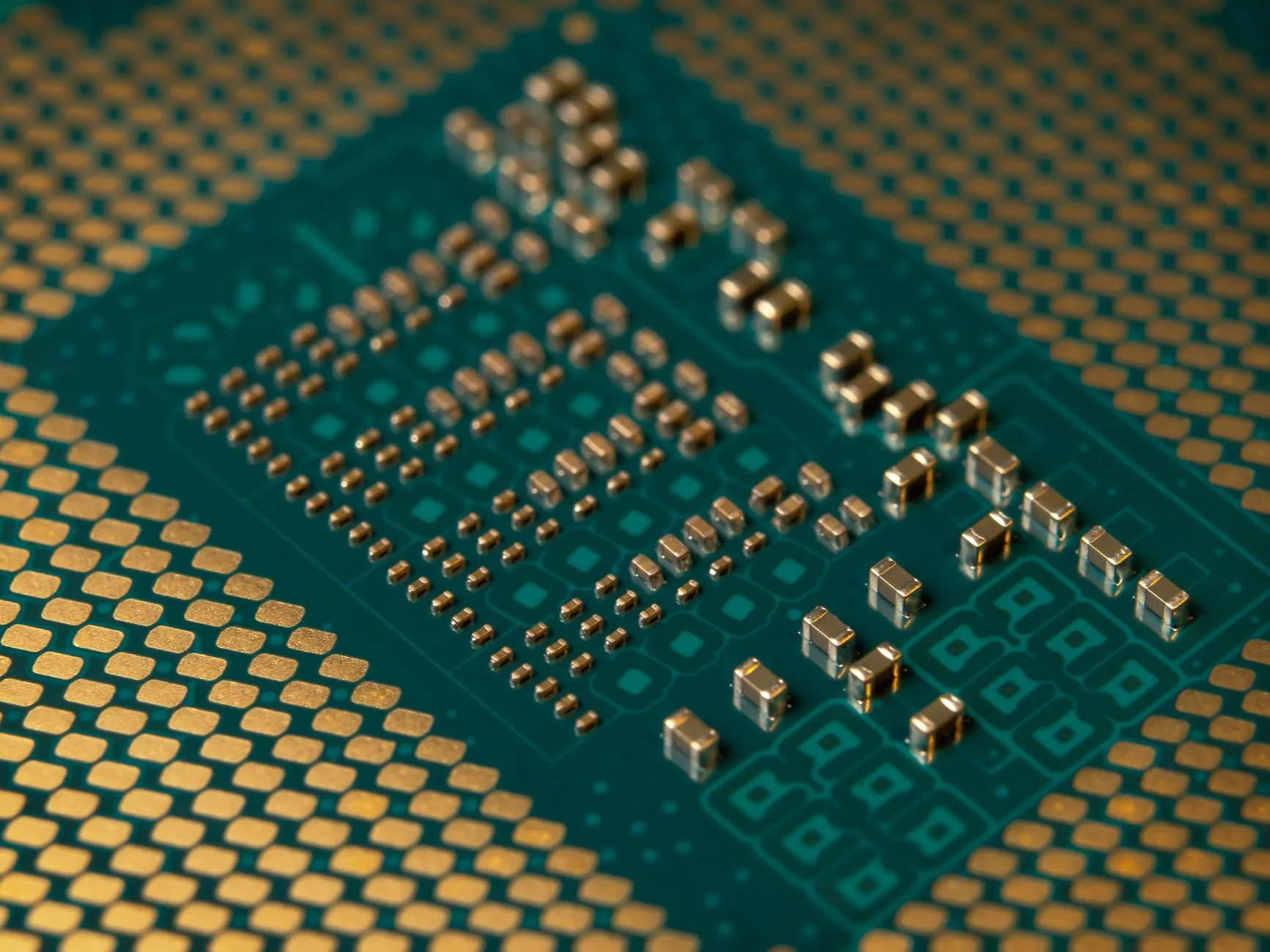 Microprocesseur circuit imprime gros plan electronique