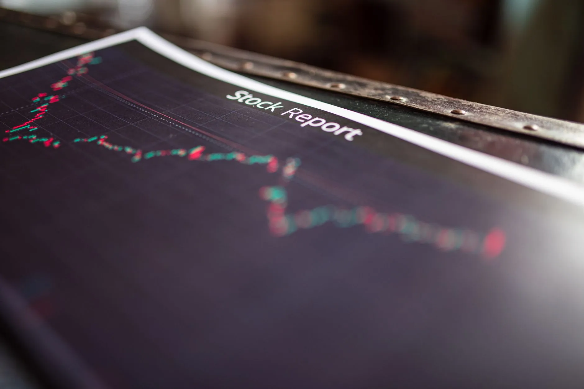 Rapport boursier tendances marche graphique finance