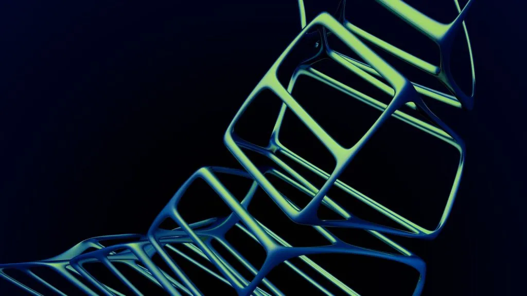 Formes 3D abstraites, les jumeaux virtuels, cœur de la stratégie de Dassault Systèmes