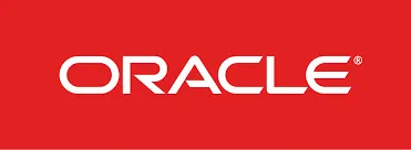 Logo Oracle, lettres blanches sur fond rouge
